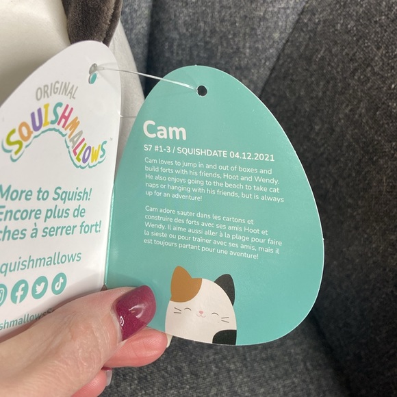NWT 7.5” Cam the Calico Cat Squishmallow - Picture 7 of 7